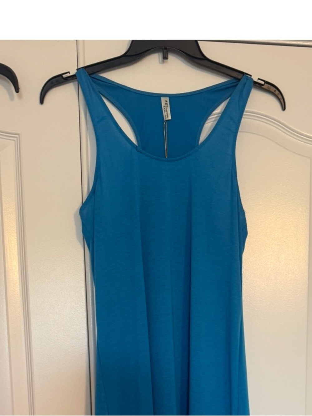 Sleeveless Maxi Dress in Teal Blue - Picture 7 of 7